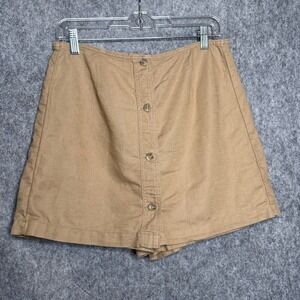 GAP Linen-Cotton Mini Skort in Golden‎ Khaki- Sz 6